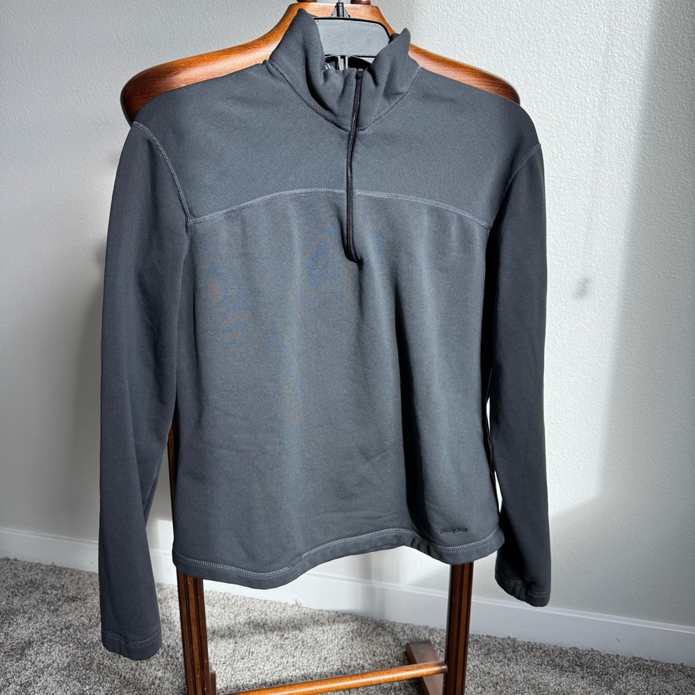 Patagonia Capilene Quarter Zip Fleece Pullover Women’s Medium Gray Base Layer